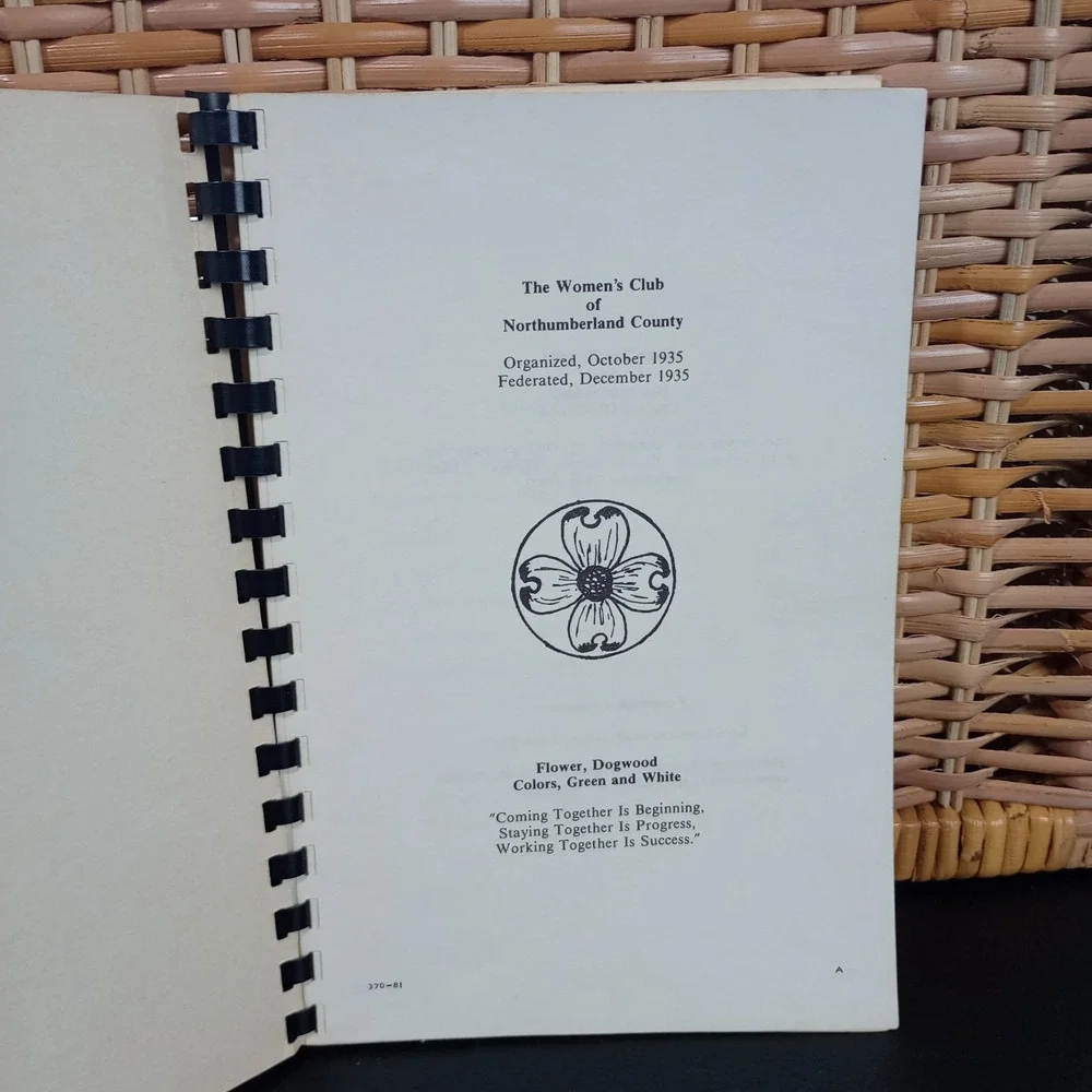 Women's Club‎ Of Northumberland County, VA Cookbook Lottsburg, VA Recipes 1981